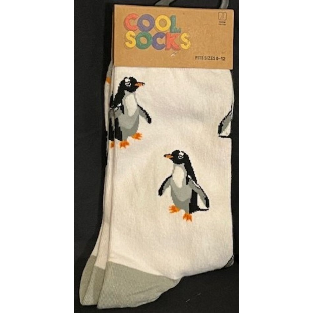 Cool Socks Penguin Design socks - Crew 8-12